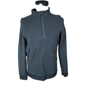 Under Armour Men's Black Loose 1/4 Zip Long Sleeve Sweater Small